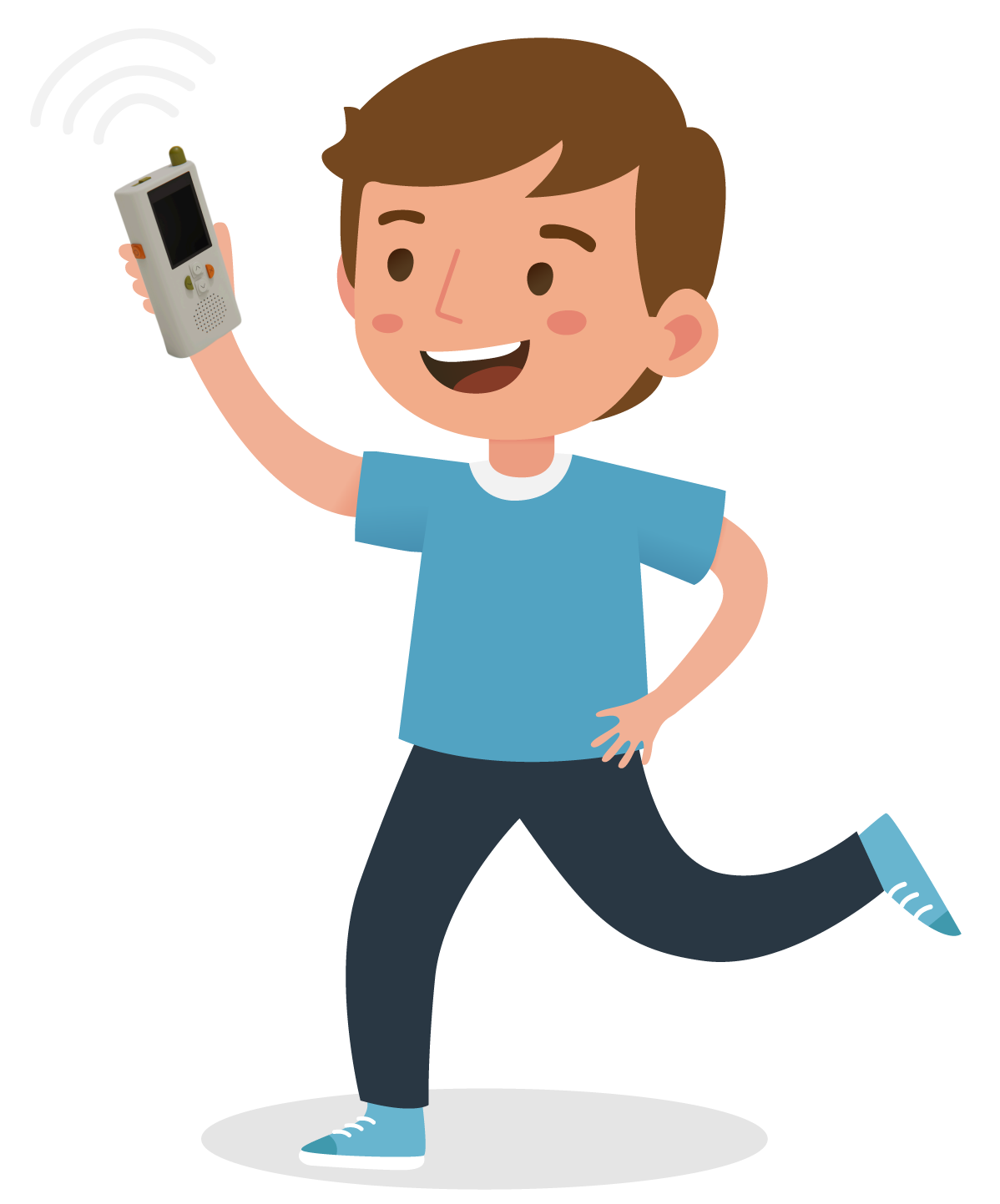 Kids playing and talking