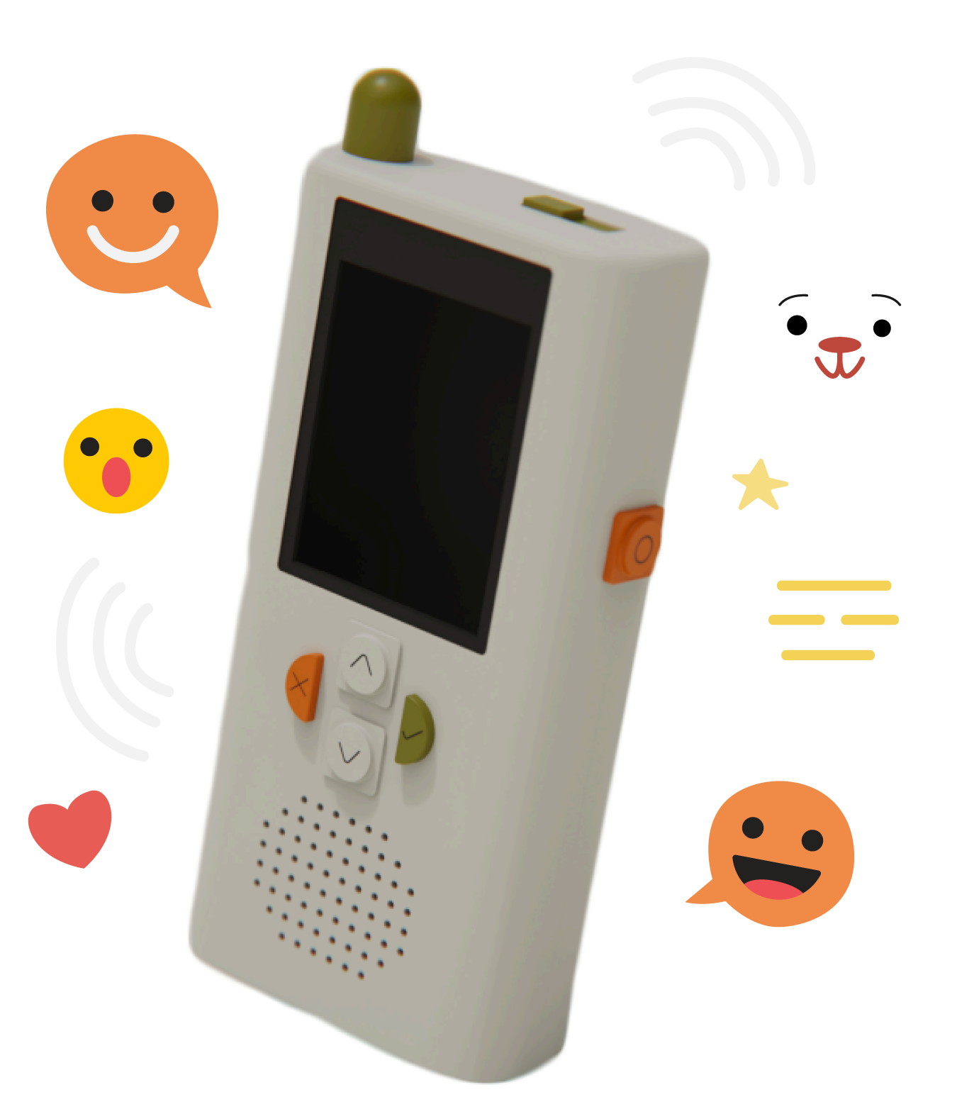 Kids talking with device